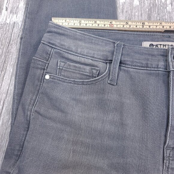 Athleta Womens Denim Sculptek Skinny Jeans Size 4 Gray Pants Mid Rise - Picture 5 of 13